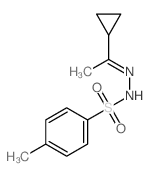 N-(1-cyclopropylethylideneamino)-4-methyl-benzenesulfonamide Structure