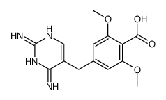 4-[(2,4-diaminopyrimidin-5-yl)methyl]-2,6-dimethoxybenzoic acid Structure