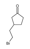 3-(2-bromoethyl)cyclopentan-1-one结构式