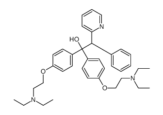 1,1-bis[4-[2-(diethylamino)ethoxy]phenyl]-2-phenyl-2-pyridin-2-ylethanol Structure