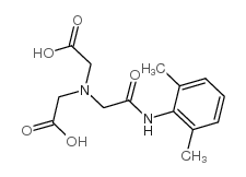 N-(2,6-二甲基苯基氨基甲酰甲基)亚氨基二乙酸结构式