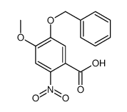 4-methoxy-2-nitro-5-phenylmethoxybenzoic acid结构式