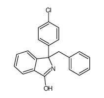 3-benzyl-3-(4-chlorophenyl)-2H-isoindol-1-one结构式