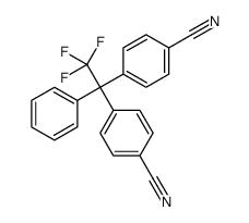 4-[1-(4-cyanophenyl)-2,2,2-trifluoro-1-phenylethyl]benzonitrile结构式