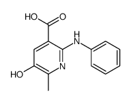 2-anilino-5-hydroxy-6-methylpyridine-3-carboxylic acid Structure