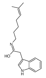 2-(1H-indol-3-yl)-N-(6-methylhept-5-enyl)acetamide Structure
