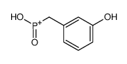 hydroxy-[(3-hydroxyphenyl)methyl]-oxophosphanium结构式