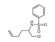N-(1-chlorohex-5-en-2-yl)benzenesulfonamide Structure
