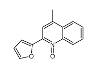 2-(furan-2-yl)-4-methyl-1-oxidoquinolin-1-ium Structure