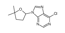6-chloro-9-(5,5-dimethyloxolan-2-yl)purine Structure