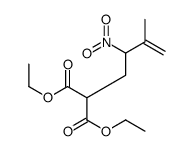 diethyl 2-(3-methyl-2-nitrobut-3-enyl)propanedioate Structure