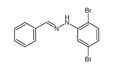 benzaldehyde-(2,5-dibromo-phenylhydrazone) Structure