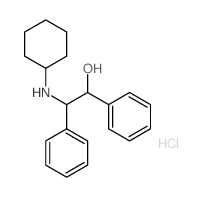 Benzeneethanol, b-(cyclohexylamino)-a-phenyl-, hydrochloride (1:1)结构式