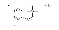 trimethyl-[phenylsulfanyl(trimethylstannyl)methyl]silane结构式