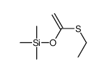 1-ethylsulfanylethenoxy(trimethyl)silane结构式