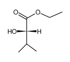 ethyl (2S)-2-hydroxy-3-methylbutanoate结构式
