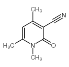 1,4,6-三甲基-2-氧代-1,2-二氢-3-吡啶甲腈结构式