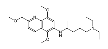 4-N-[5,8-dimethoxy-2-(methoxymethyl)quinolin-6-yl]-1-N,1-N-diethylpentane-1,4-diamine Structure