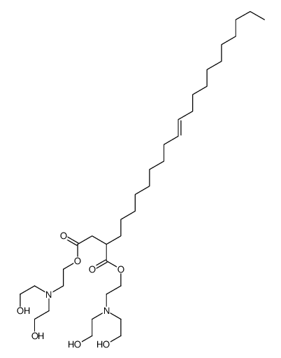 bis[2-[bis(2-hydroxyethyl)amino]ethyl] 2-[(E)-icos-9-enyl]butanedioate Structure