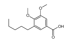 3,4-dimethoxy-5-pentylbenzoic acid结构式