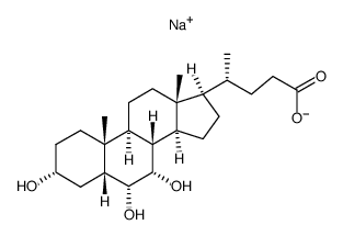 hyocholic acid, sodium salt结构式