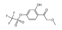 2'-hydroxy-2-methoxy-4'-trifluoromethanesulfonyloxy-acetophenone Structure