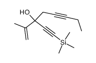 2-methyl-3-trimethylsilanylethynyl-oct-1-en-5-yn-3-ol Structure
