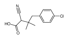 2-cyano-3,3-dimethyl-4-(4-chlorophenyl)-butyric acid Structure