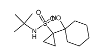 N-tert-butyl-[1-(1-hydroxy)cyclohexyl]-cyclopropanesulfonamide Structure