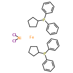 (1,1'-双(二苯基膦)二茂铁)二氯化镍结构式