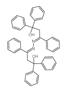 1-Propanone,3-hydroxy-1,3,3-triphenyl-, (3-hydroxy-1,3,3-triphenylpropylidene)hydrazone(9CI)结构式
