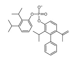 [2,3-di(propan-2-yl)phenyl] (3-phenyl-2-propan-2-yl-4-prop-1-en-2-ylphenyl) phosphate结构式