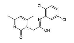 N-(2,5-dichlorophenyl)-2-(4,6-dimethyl-2-oxopyrimidin-1-yl)acetamide结构式