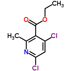 2-甲基-4,6-二氯烟酸乙酯结构式