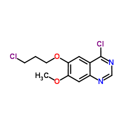 4-氯-6-(3-氯丙氧基)-7-甲氧基喹唑啉结构式