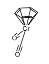 (η-benzene)dicarbonylchromium结构式