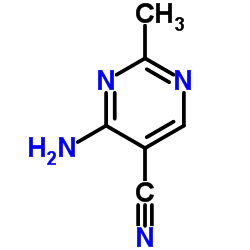 2-甲基-4-氨基嘧啶-5-腈结构式