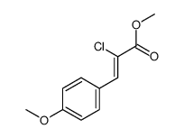 methyl 2-chloro-3-(4-methoxyphenyl)prop-2-enoate结构式