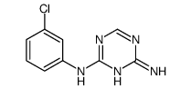 N-(3-Chlorophenyl)-1,3,5-triazine-2,4-diamine Structure