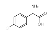 DL-2-(4-氯苯基)甘氨酸结构式