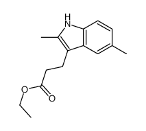 ethyl 3-(2,5-dimethyl-1H-indol-3-yl)propanoate Structure