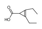 2,3-diethyl-2-cyclopropene-1-carboxylic acid结构式