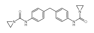 N,N'-(亚甲基双-P-苯基)双(氮丙啶-1-甲酰胺)结构式