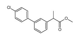 methyl 2-(4'-chloro-[1,1'-biphenyl]-3-yl)propanoate Structure