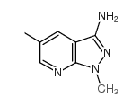 5-IODO-1-METHYL-1H-PYRAZOLO[3,4-B]PYRIDIN-3-AMINE Structure