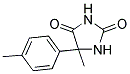 5-METHYL-5-(4-METHYLPHENYL)IMIDAZOLIDINE-2,4-DIONE结构式