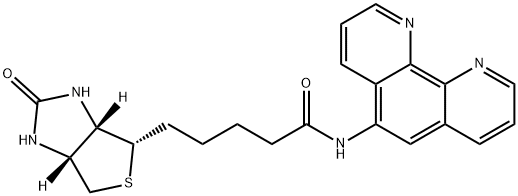 1H-Thieno[3,4-d]iMidazole-4-pentanaMide, hexahydro-2-oxo-N-1,10-phenanthrolin-5-yl-, (3aS,4S,6aR)-结构式