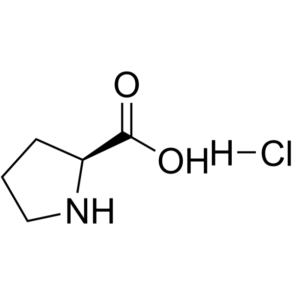 L-脯氨酸盐酸盐结构式
