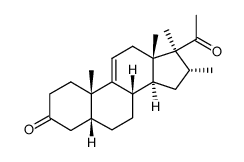 16α,17α-dimethyl-5β-pregn-9(11)-ene-3,20-dione Structure