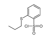 2-propylsulfanylbenzenesulfonyl chloride Structure